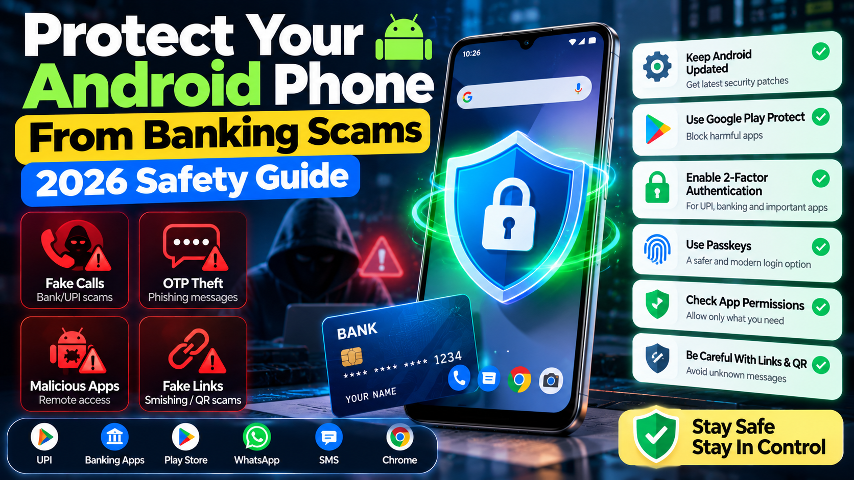 Protect Android phone from banking scams