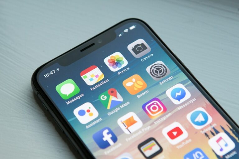 Smartphone illustrating mobile privacy and app permissions