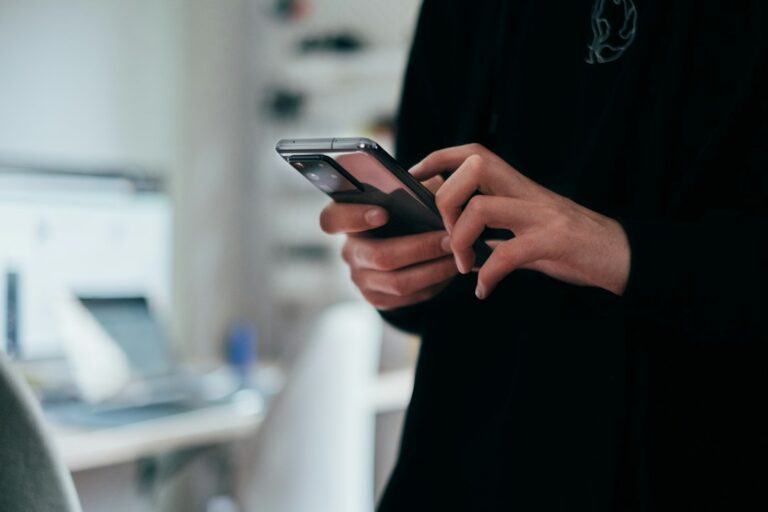 Smartphone representing digital technology and AI safety
