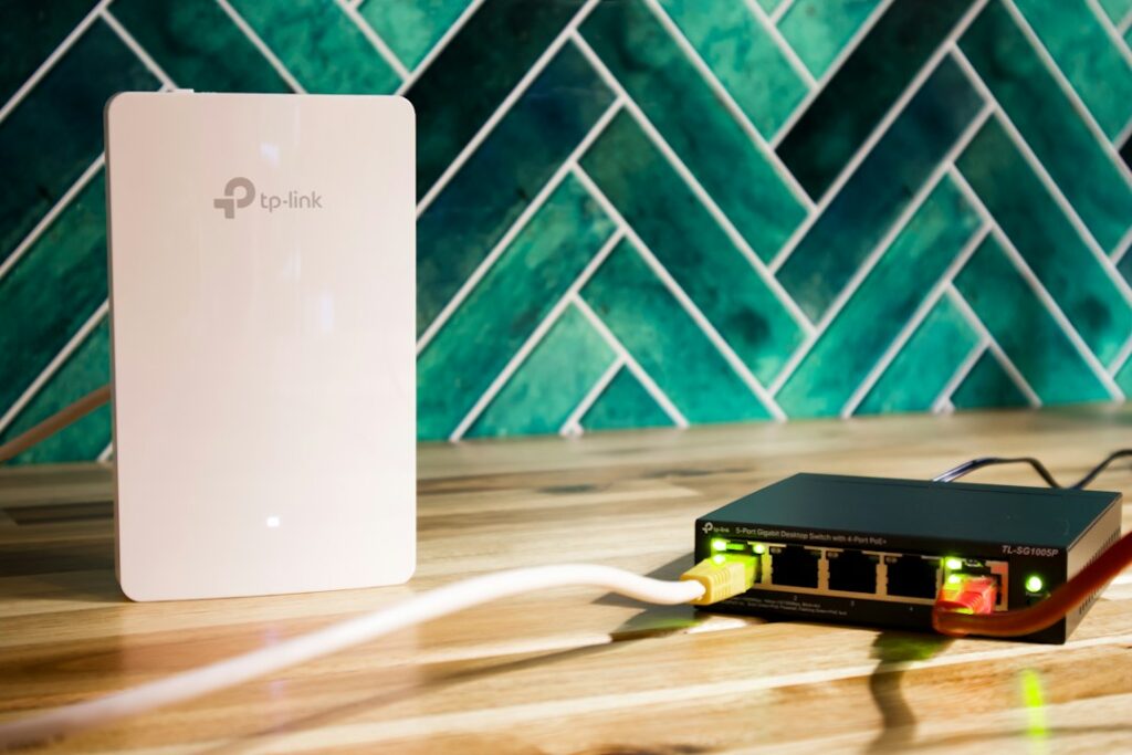 Modern home networking router and Ethernet switch